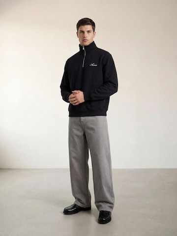 ARMIE Mikina 'The Charlie Half-Zip Sweatshirt' – černá