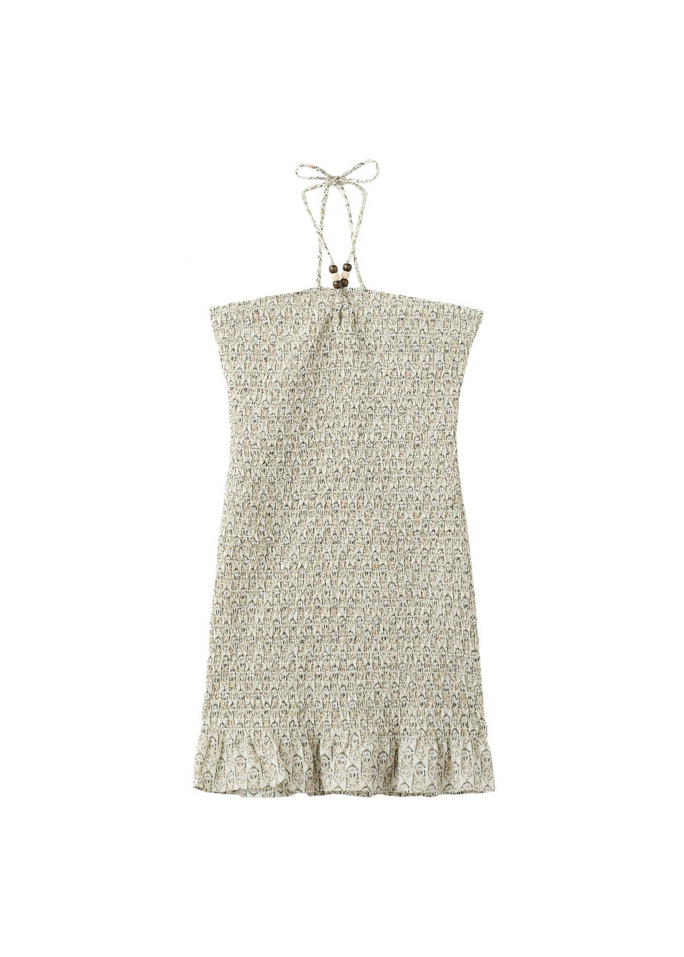MANGO TEEN Dress in Beige: front