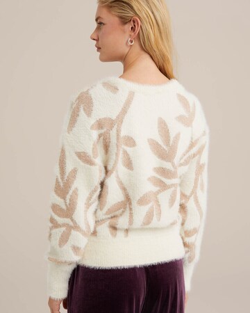 WE Fashion Свитер в Белый