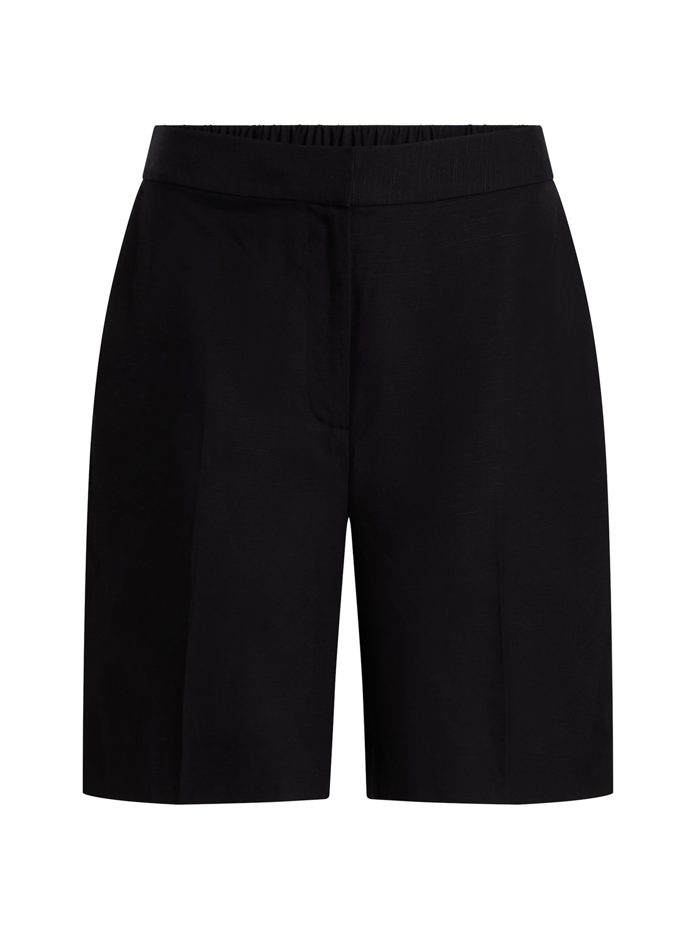 Wide Leg Pantalon à plis Calvin Klein en noir : devant