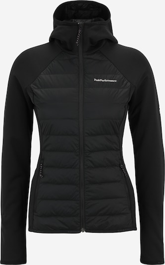 PEAK PERFORMANCE Veste outdoor en noir / blanc, Vue avec produit