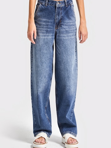 IT'S BASIC Wide leg Jeans 'NORA Skater Mid Rise Jeans' in Blue