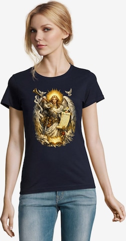 Blondie & Brownie Shirt in Blau: Vorderseite