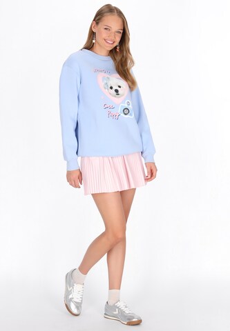 MYMO Sweatshirt 'Pop' in Blue
