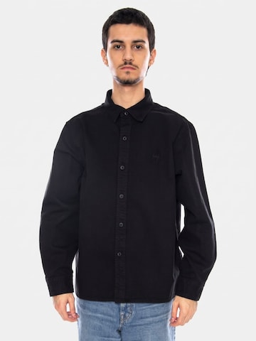 Comfort fit Camicia 'Sebastian' di EDWIN in nero: frontale