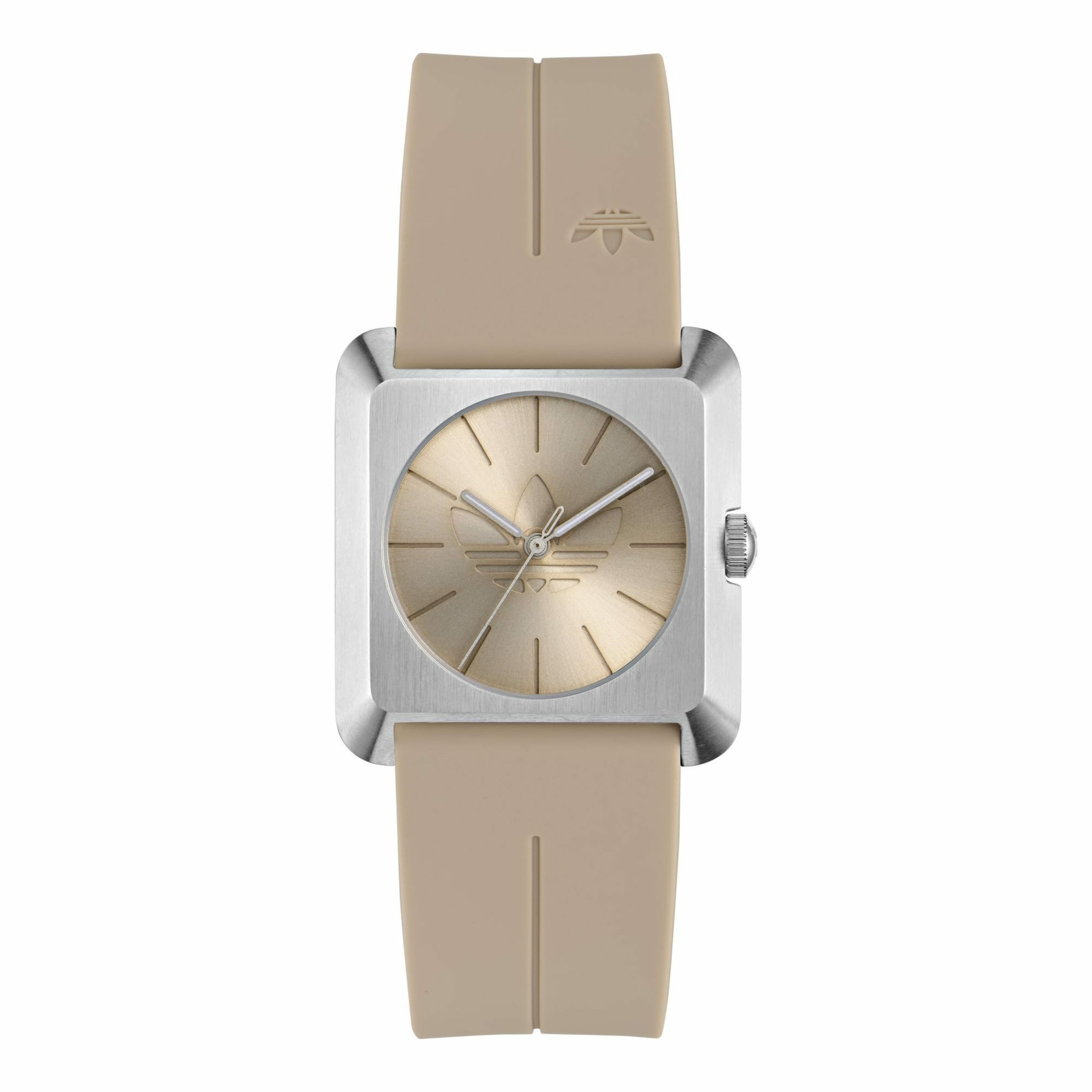 ADIDAS ORIGINALS Analoog horloge in Beige: voorkant