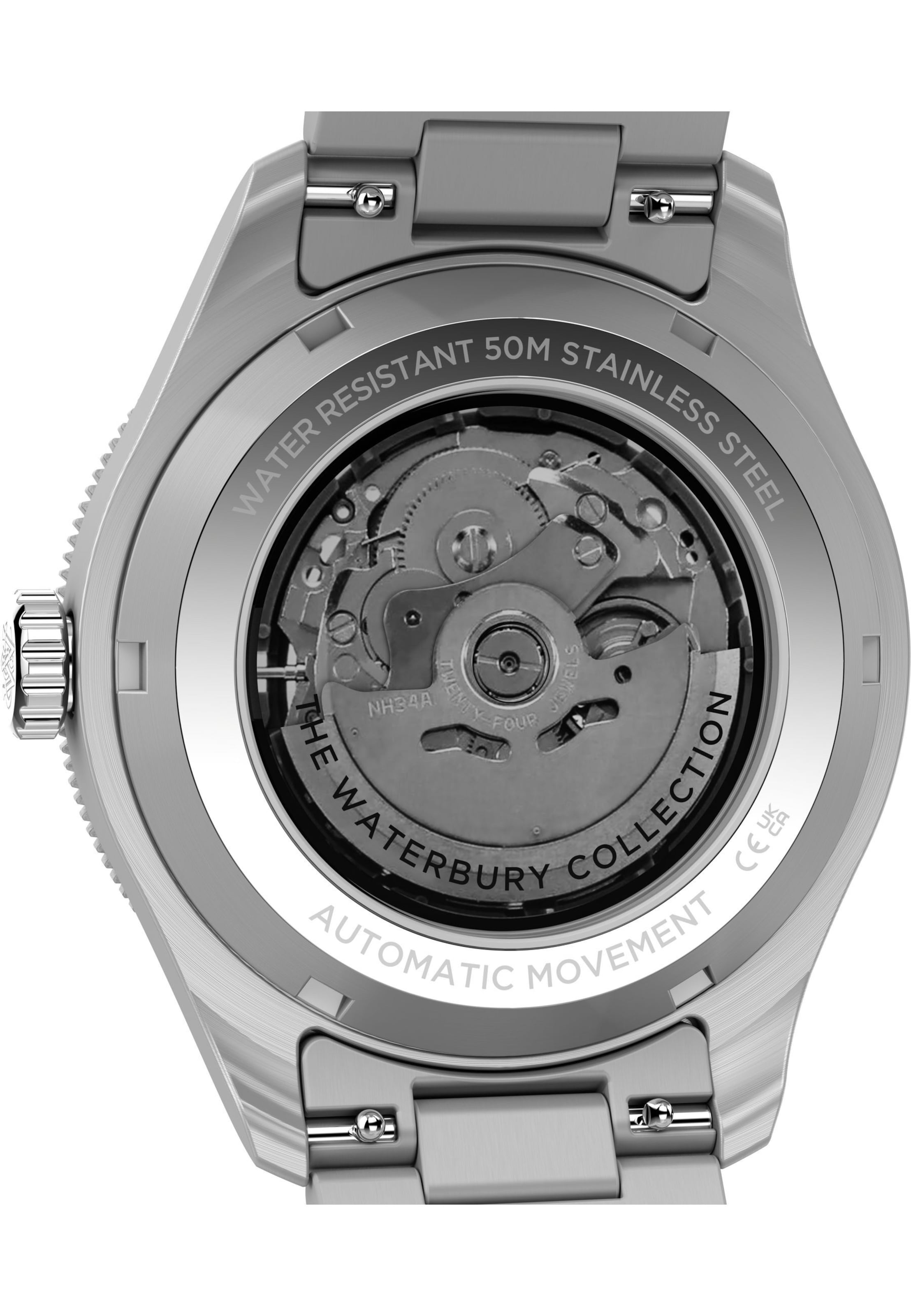 Orologio sportivo ' Waterbury Heritage Automatic GMT ' di TIMEX in argento