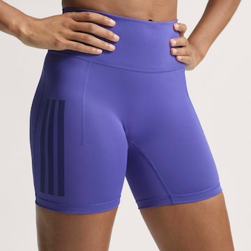 ADIDAS PERFORMANCE Skinny Workout Pants 'Opt' in Purple