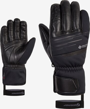 ZIENER Athletic Gloves 'GARCEL WS PR' in Black: front