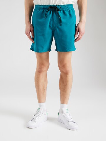 QUIKSILVER - Regular Calções de banho 'Solid 15' em verde: frente