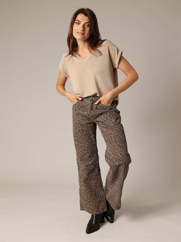 T-shirt 'Kriva' Deeluxe en beige