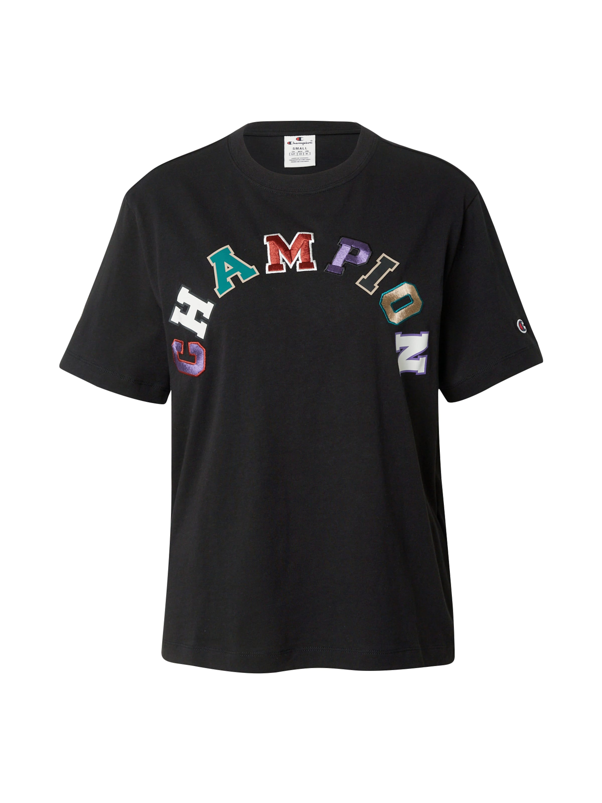 Champion T-Shirt in Schwarz: Vorderseite