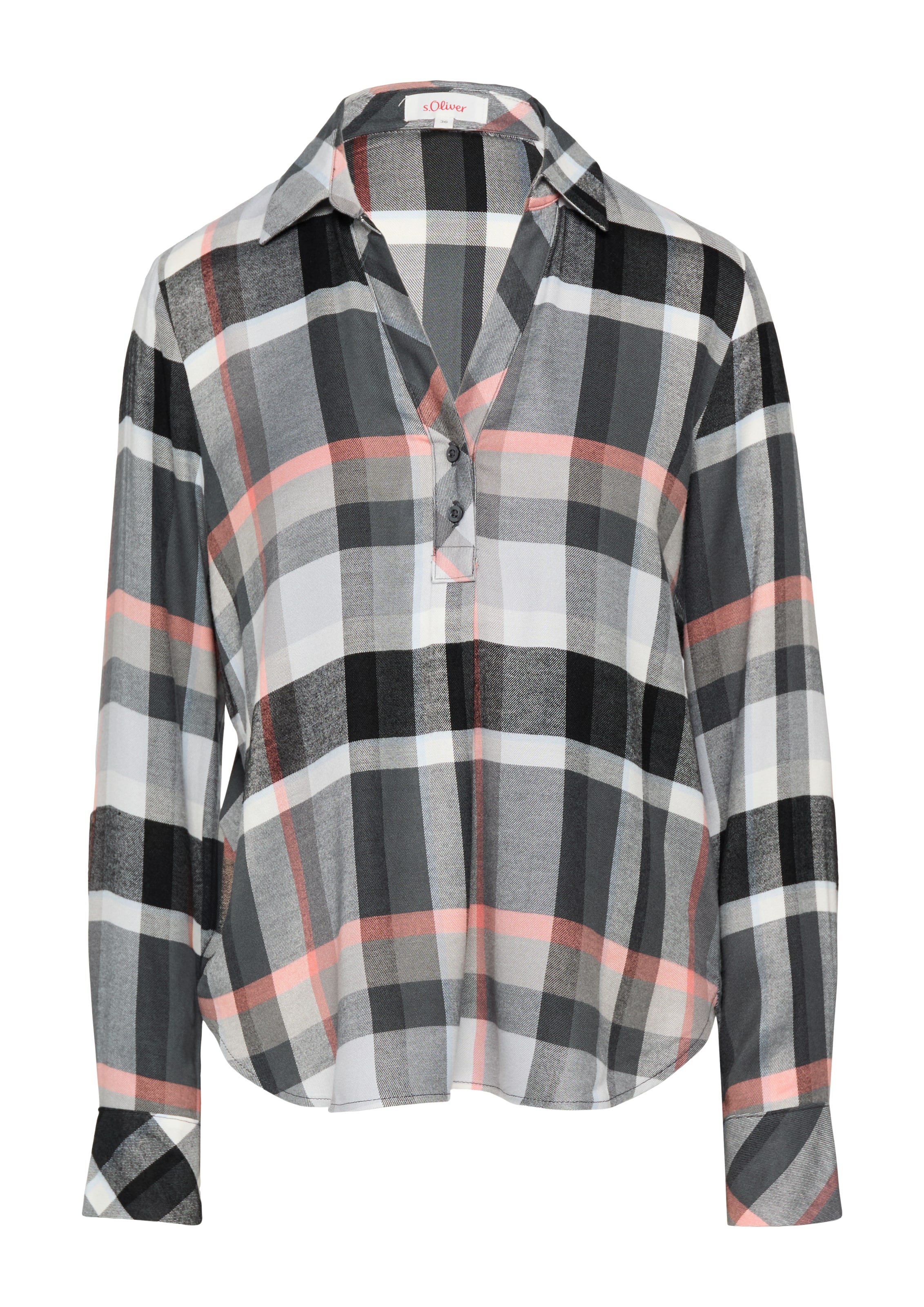 s.Oliver Bluse in Grau: Vorderseite