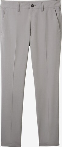 Regular Pantalon à plis TOM TAILOR en gris : devant