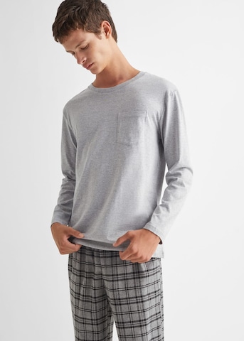 MANGO TEEN Pajamas 'Alpes' in Grey: front