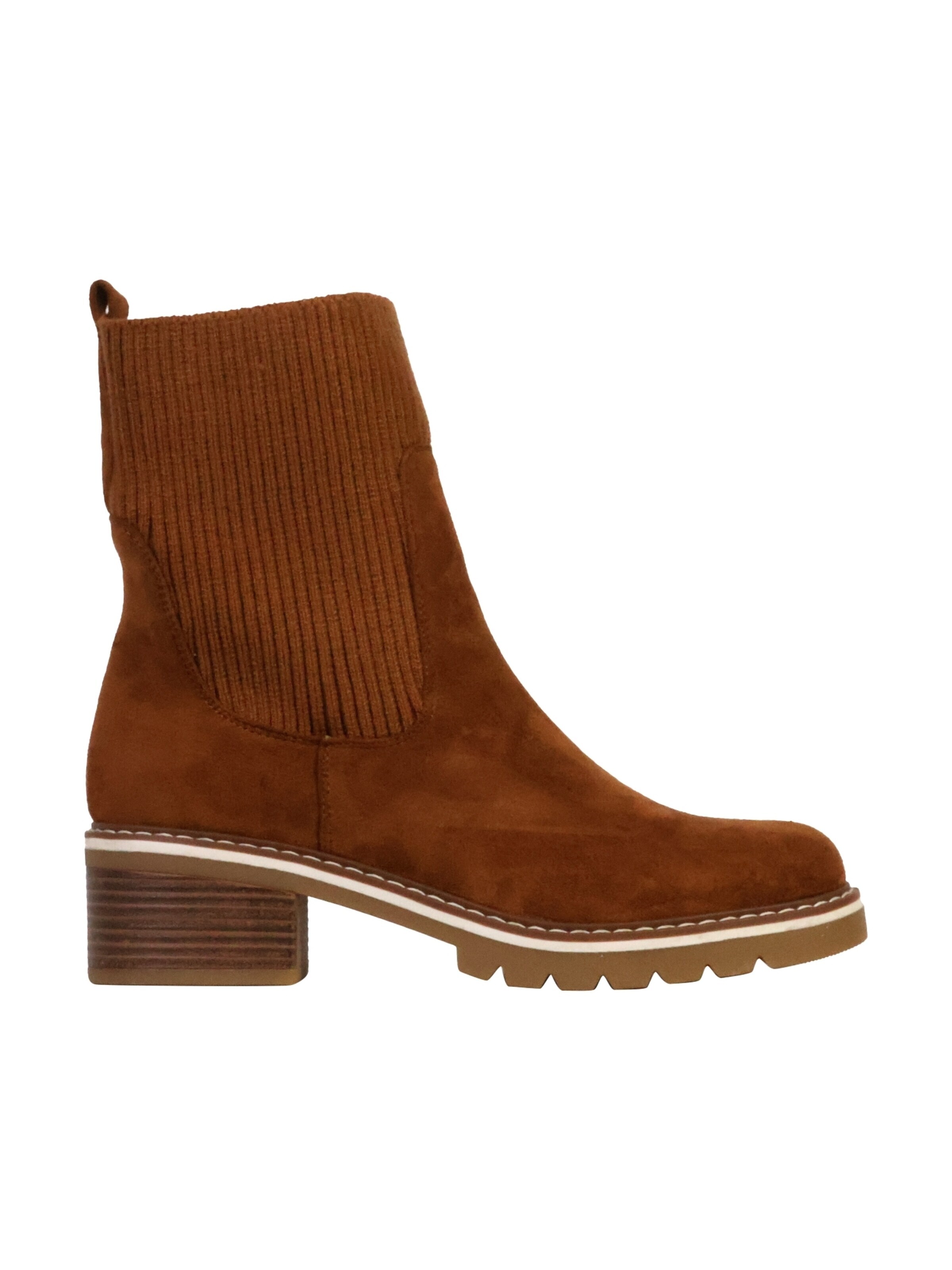 Bottines 'Stiefeletten zum Hineinschlüpfen' The Divine Factory en beige