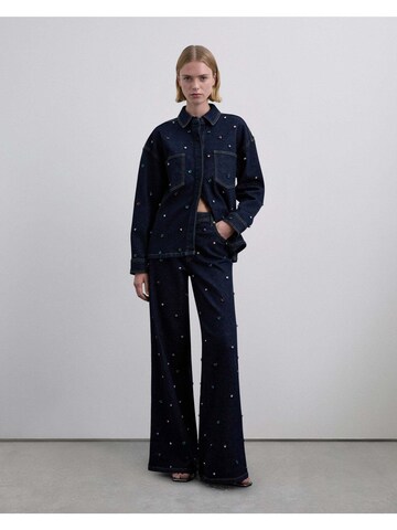 mėlyna Scalpers Plačios klešnės Džinsai: priekis