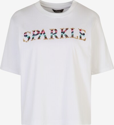 PRINCESS GOES HOLLYWOOD T-Shirt mit Pailletten-Besatz in weiß, Produktansicht