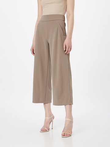 JDY Wide leg Trousers 'CATIA' in Brown: front