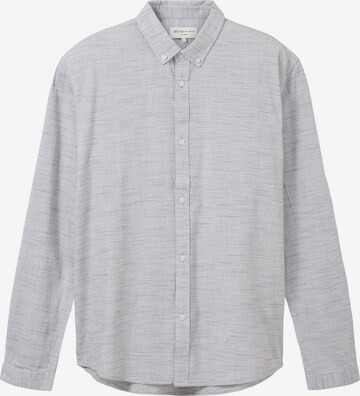 TOM TAILOR DENIM - Comfort Fit Camisa em cinzento: frente