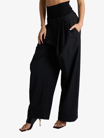 Meimeij - Regular Calças em preto: frente
