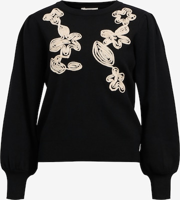 Pull-over 'OBJJoana' OBJECT en noir : devant