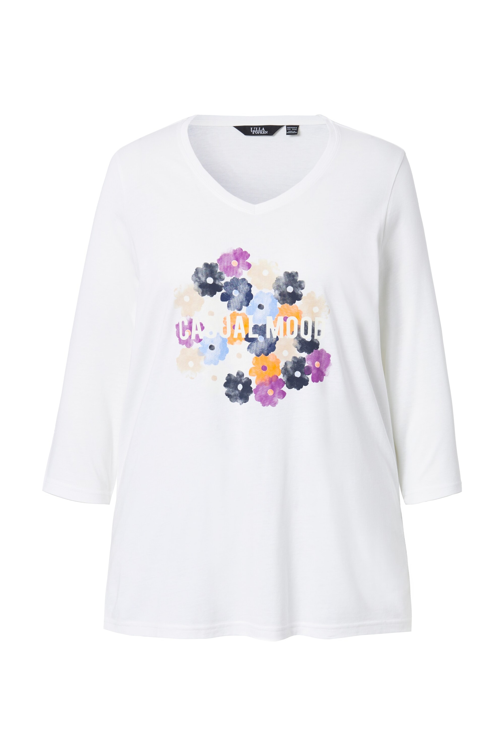 Ulla Popken Shirt in Wit: voorkant