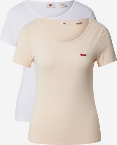 LEVI'S T-Shirt in beige / rot / weiß, Produktansicht