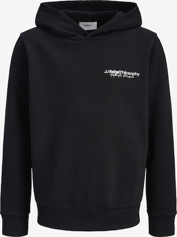 JJ Rebel - Sudadera 'JREBZACK' en negro: frente