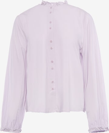 faina - Blusa em roxo: frente