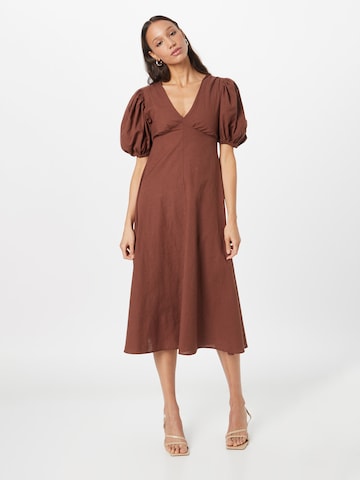 Nasty Gal Summer dress in Brown: front