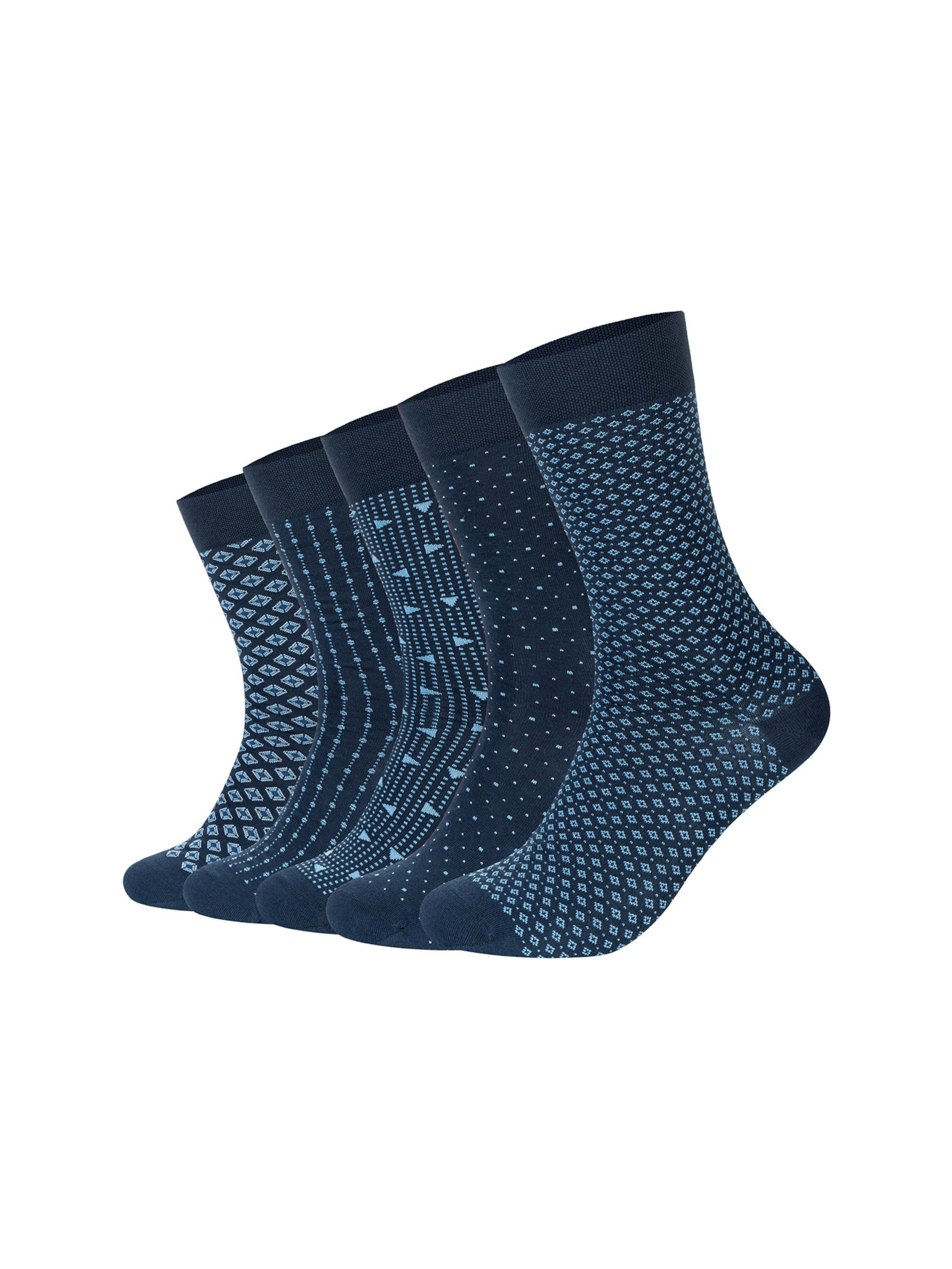 camano Socks in Blue: front