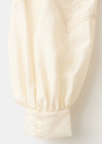 MANGO Blouse 'Inma' in Beige