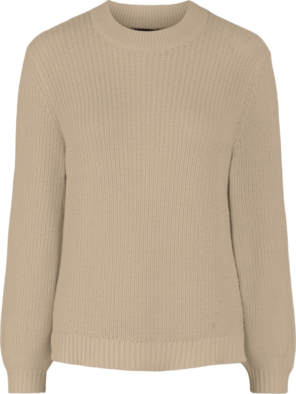 PIECES Pullover 'Olivia' in Taupe