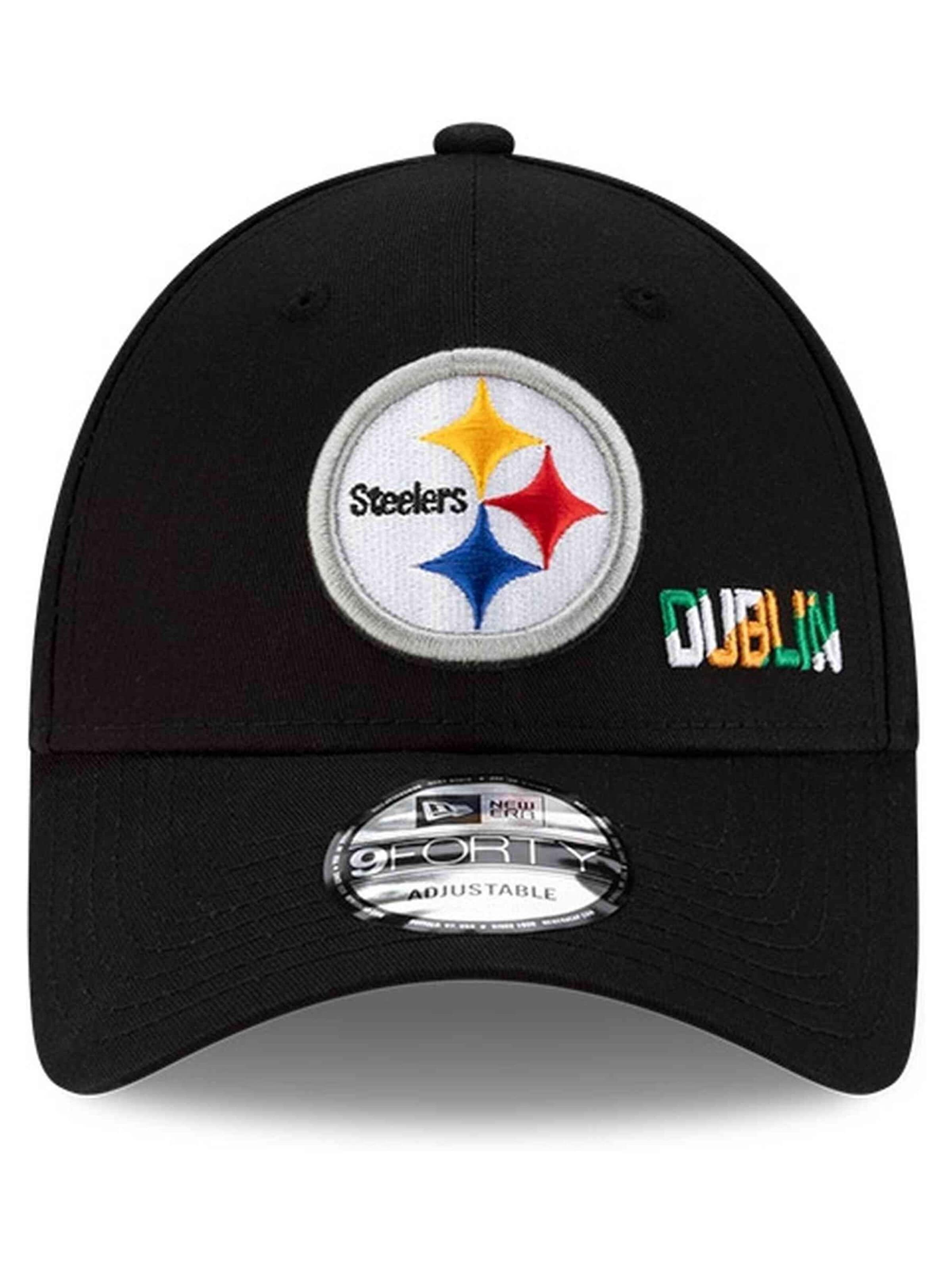 NEW ERA - Gorra 'Gorra new era negra steelers nflisg25 dublin 9forty pitste' en negro: frente
