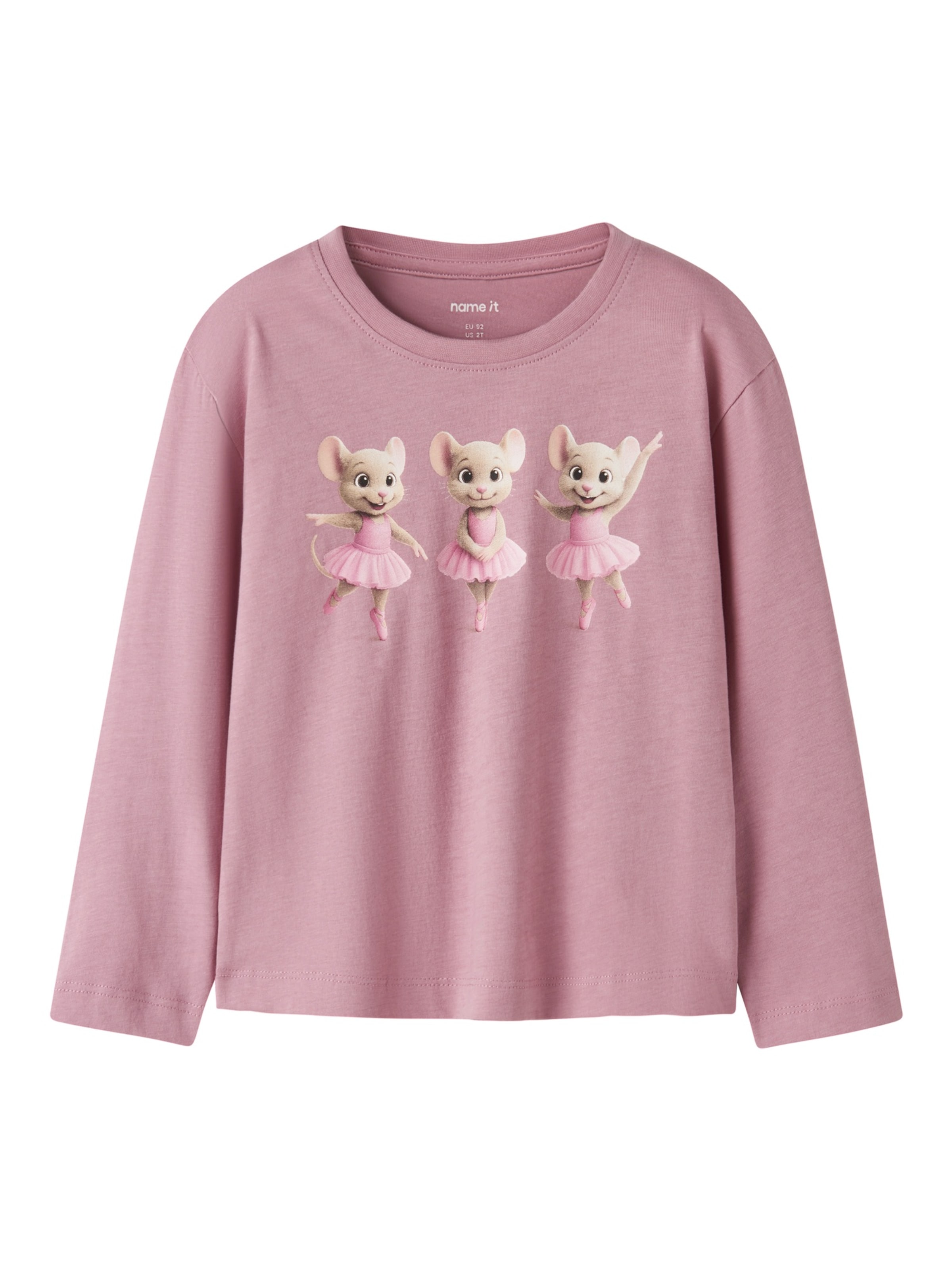 NAME IT Shirt 'NMFVOTEA' in Lila: Vorderseite