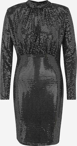 Vero Moda TallKoktel haljina 'VMEVALINE' - crna boja: prednji dio