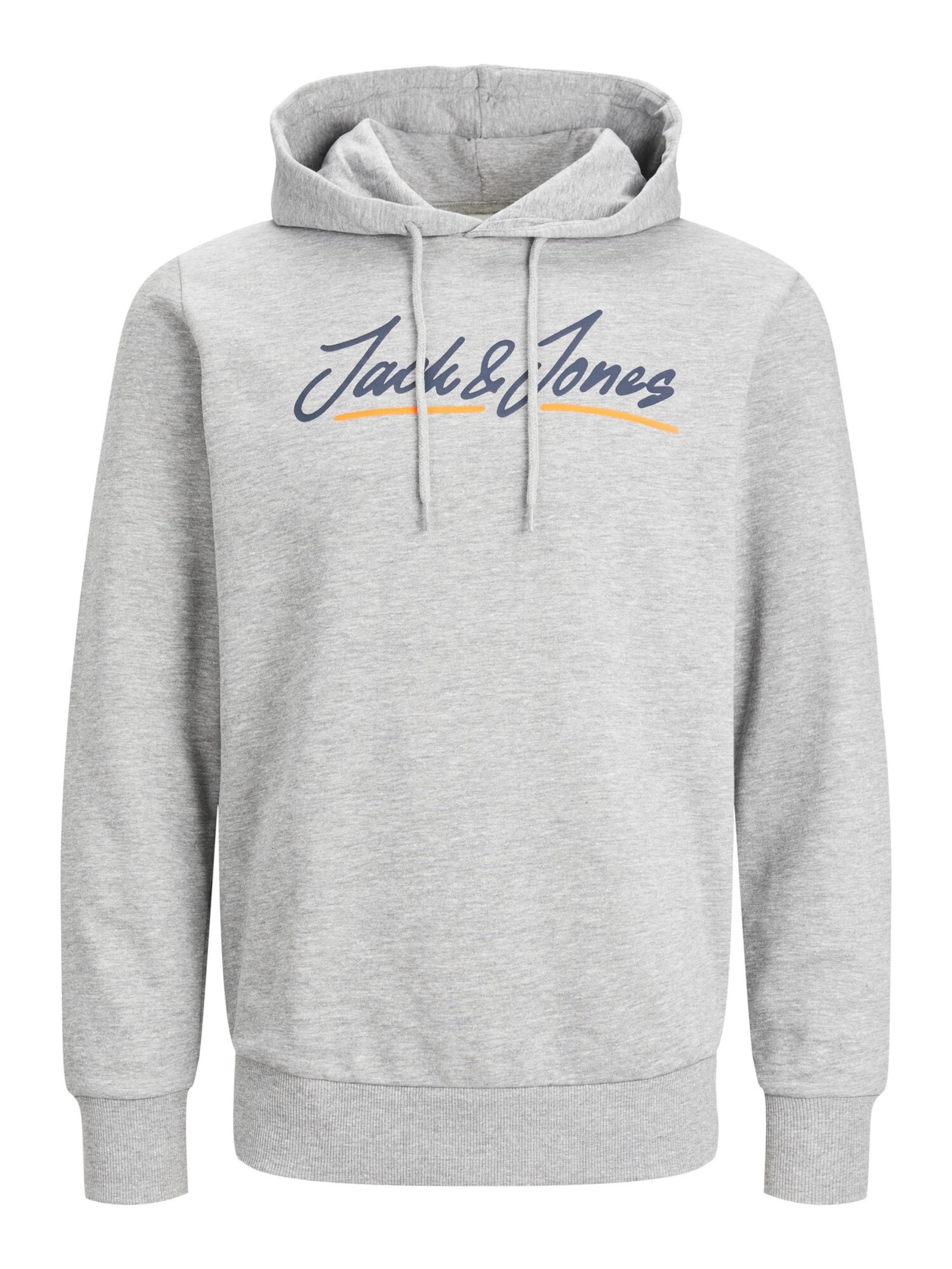 JACK & JONES Tréning póló 'Tons' - szürke: elől