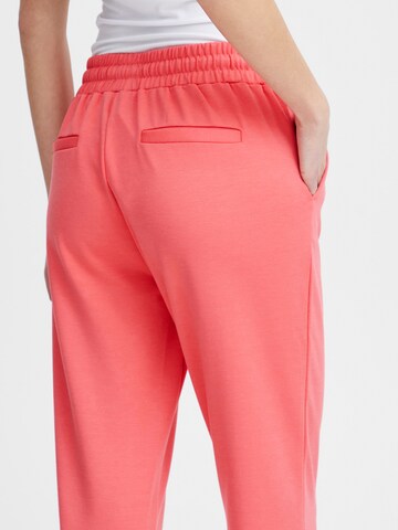 ICHI - Slimfit Pantalón 'KATE' en naranja