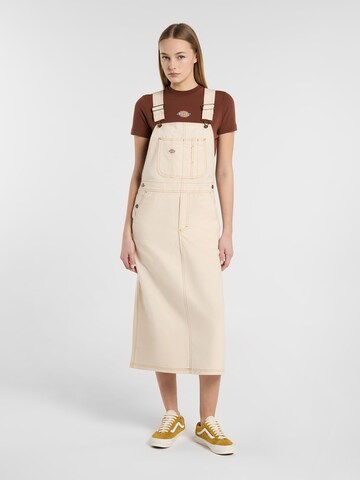 Jupe-salopette DICKIES en blanc : devant