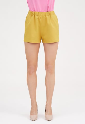 Awesome Apparel Regular Pants in Yellow: front