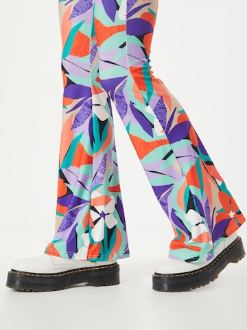 Colourful Rebel Flared Pants in Mixed colors