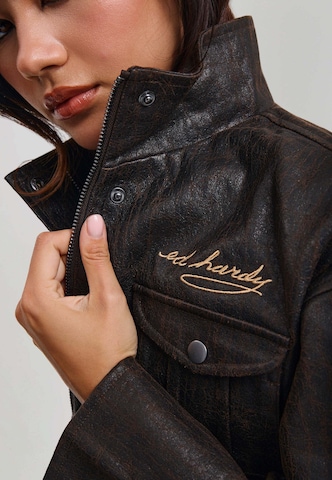 Ed Hardy Átmeneti dzseki 'Americana' - barna: elől