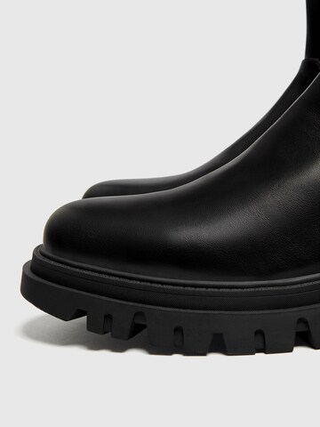 Pull&Bear Chelsea boots in Zwart