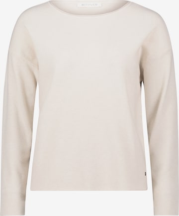 Betty & Co Strickpullover mit Rundhalsausschnitt in Weiß: Vorderseite