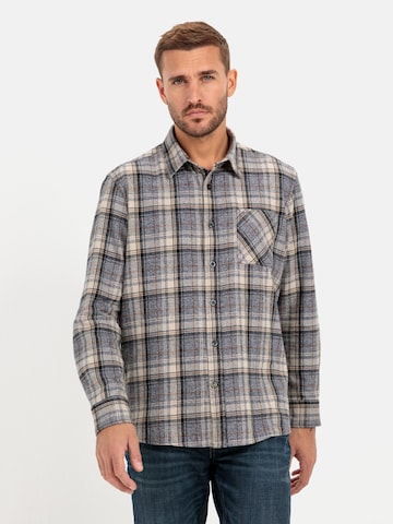 CAMEL ACTIVE Regular fit Button Up Shirt in Grey: front