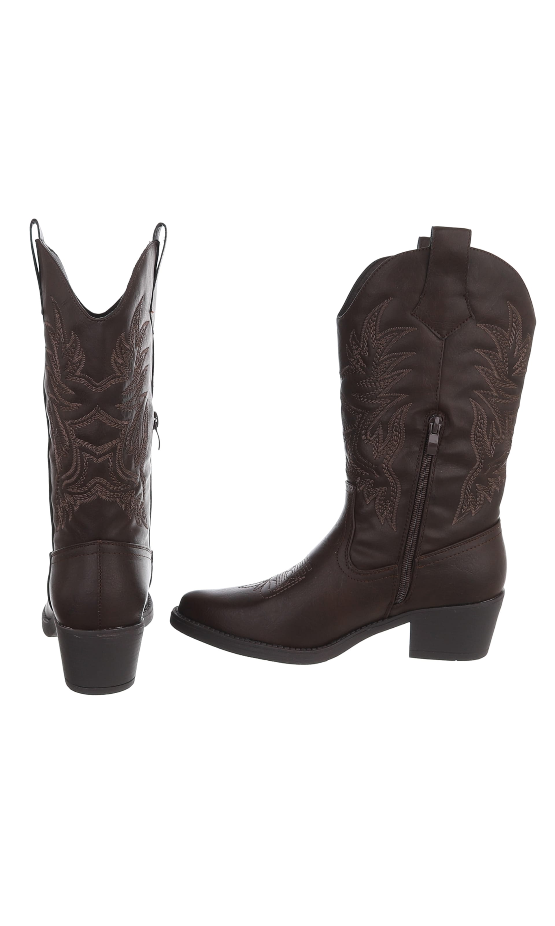 Ital-Design Cowboy Boots in Brown