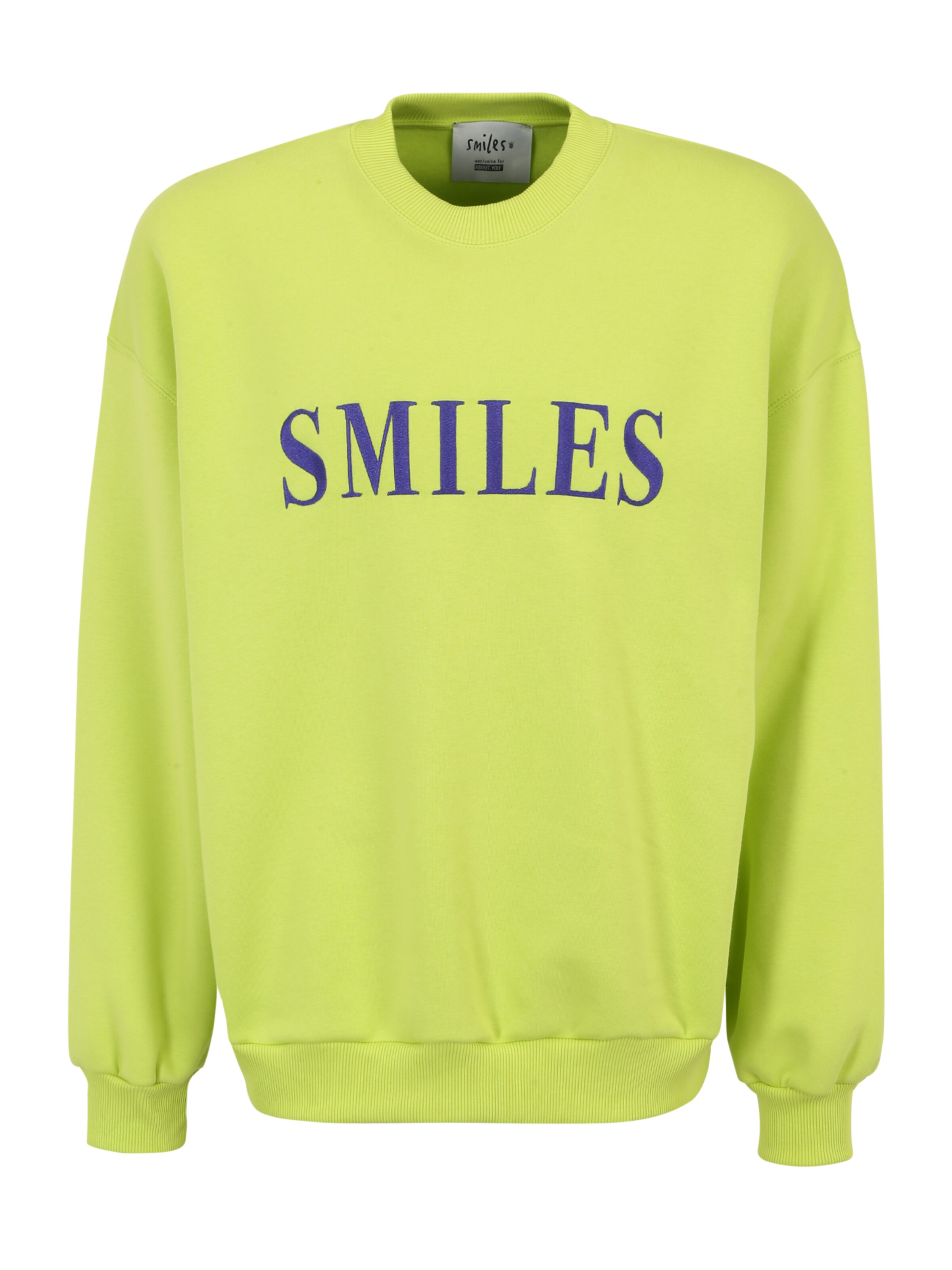Sweat-shirt 'Jay' Smiles en vert : devant