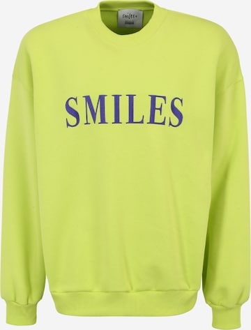 Smiles Sweatshirt 'Jay' in Groen: voorkant