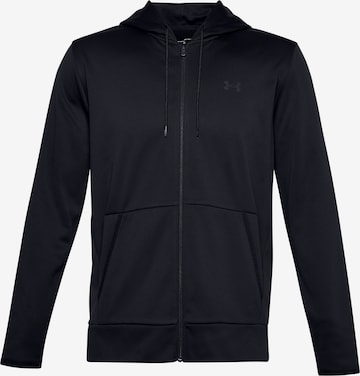 UNDER ARMOUR Athletic Fleece Jacket in Black: front